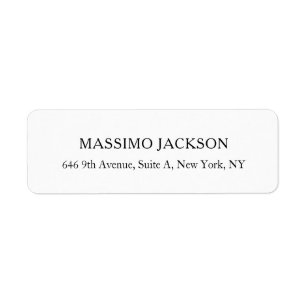 Custom personalised minimalist address name