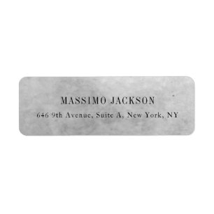 Custom personalised minimalist address name