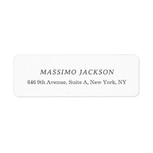 Custom personalised minimalist address name