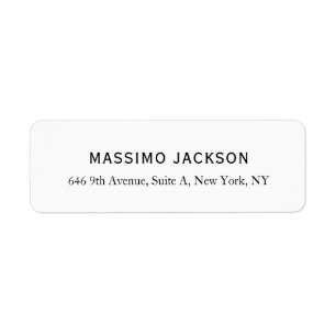 Custom personalised minimalist address name