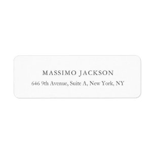 Custom personalised minimalist address name