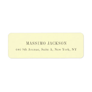 Custom personalised minimalist address name