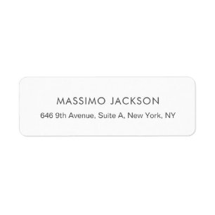 Custom personalised minimalist address name