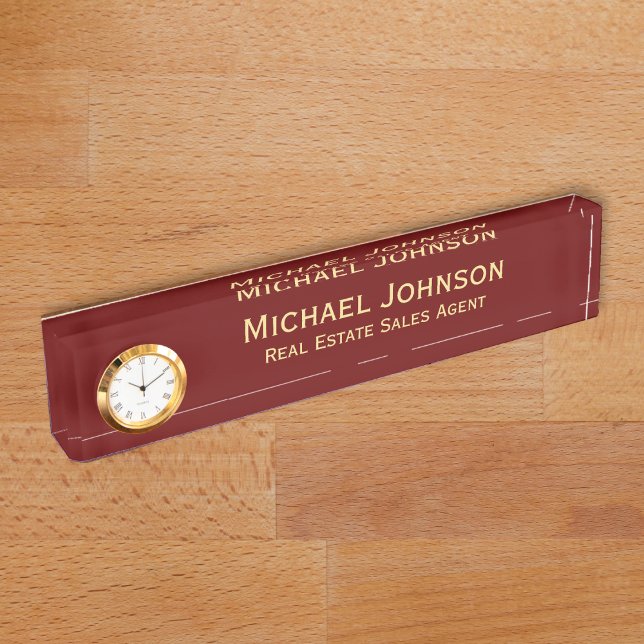 Custom Personalised Modern Business Office Title Nameplate (Custom Personalized Modern Business Office Title Desk Name Plate)
