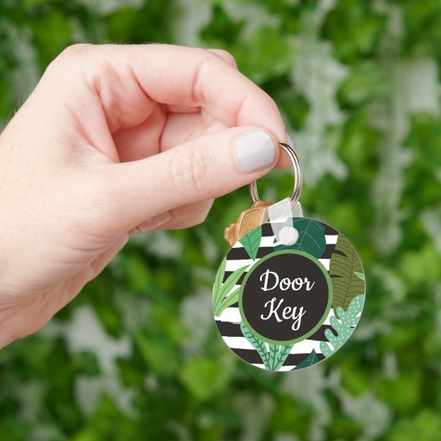Custom Personalised Modern Minimalist Keychain (Hand)