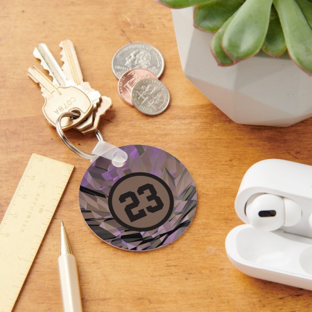 Custom Personalised Modern Minimalist Keychain (Desk)