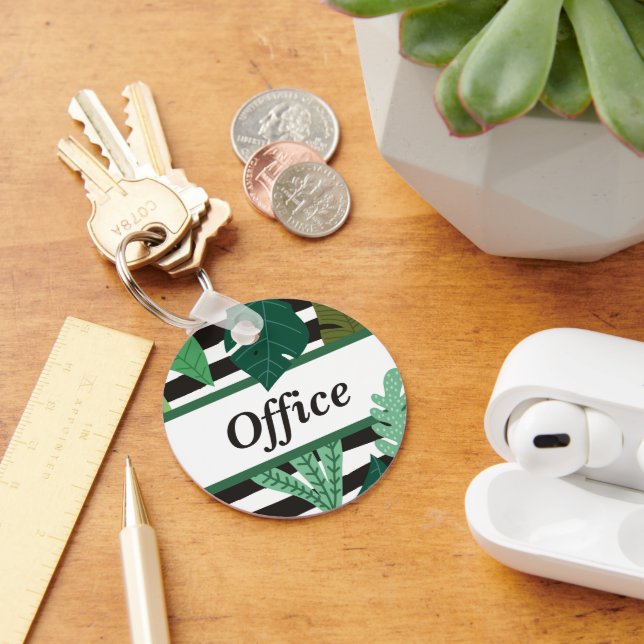Custom Personalised Modern Minimalist Keychain (Desk)