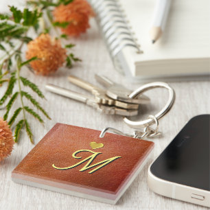 Custom Personalised Monogram Initial Key Ring