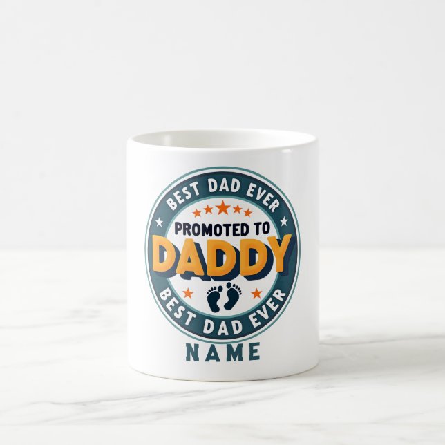 Custom Personalised Name Gift for Dad Coffee Mug (Center)