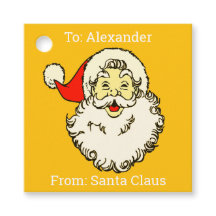 Custom Personalised Name Orange Santa Claus