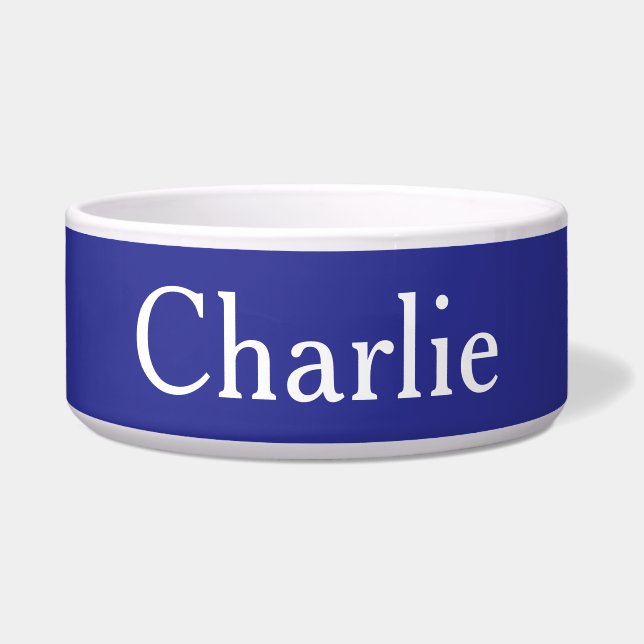 Custom Personalised Name Photo Art Deep Blue Pet (Front)