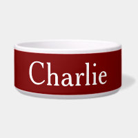 Custom Personalised Name Photo Art Deep Red