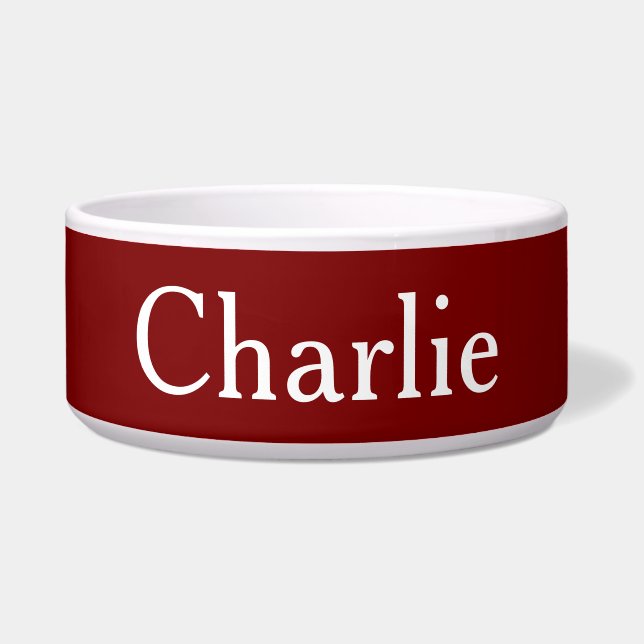 Custom Personalised Name Photo Art Deep Red (Front)