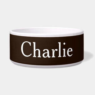 Custom Personalised Name Photo Dark Brown Pet