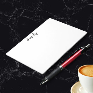 Custom Personalised Name Quote Photo Artwork Large Notepad