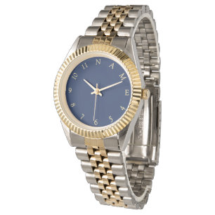 Custom Personalised Name Two-Tone Bracelet Watch