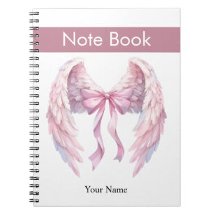 custom & personalised notebook with bow