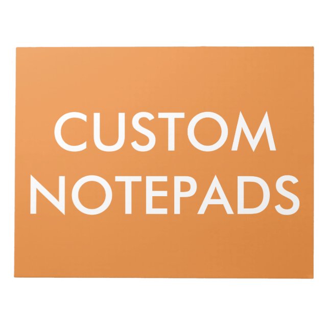 Custom Personalised Notepad Blank Template (Front)