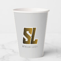 Custom Personalised Party Paper Cups - 12oz / 8oz