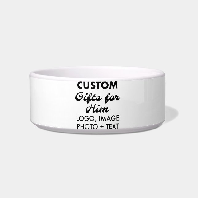 Custom personalised Pet, Cat, Dog Bowl 5.75" (Front)