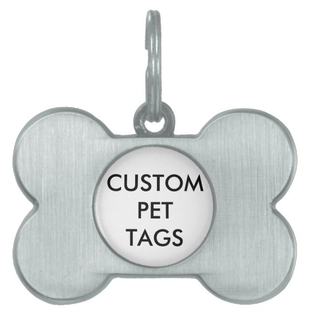 Custom Personalised Pet Dog Tag Blank Template (Front)