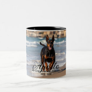 Custom Personalised Pet Memorial Two-Tone Coffee Mug