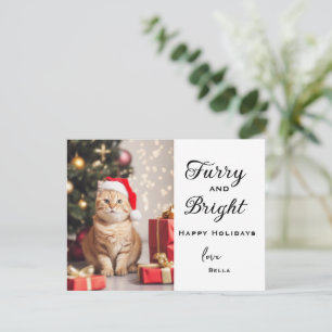 Custom Personalised Pet Photo Christmas Card