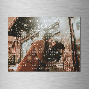 Custom Personalised Photo 2026 Calendar Magnetic Invitation