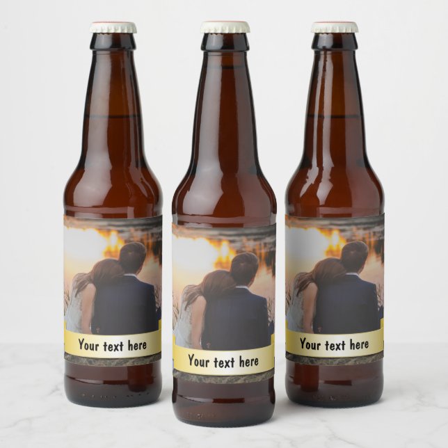 Custom Personalised Photo Beer Bottle Label (Bottles)