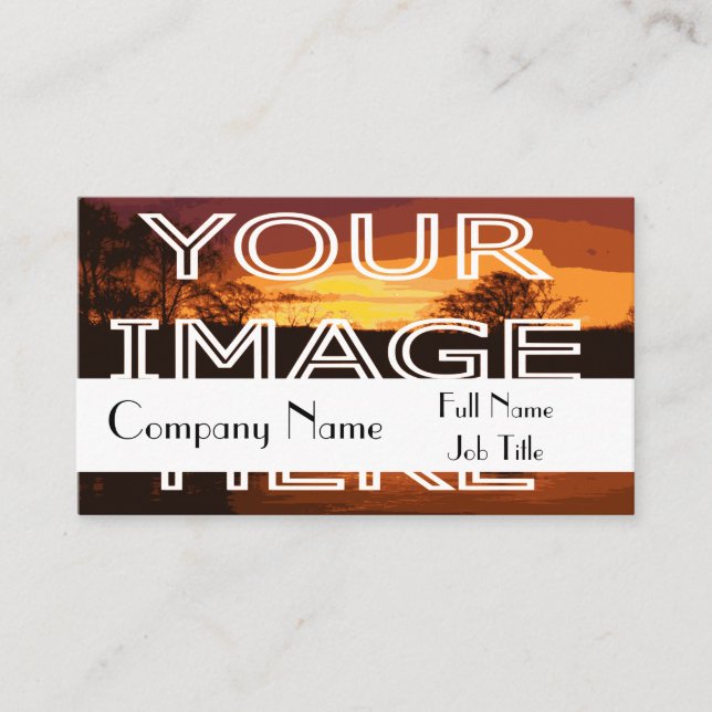 Custom Personalised Photo  Business Card (Front)
