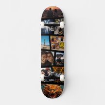 Custom Personalised Photo Collage Skateboard