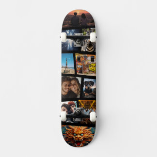 Custom Personalised Photo Collage Skateboard