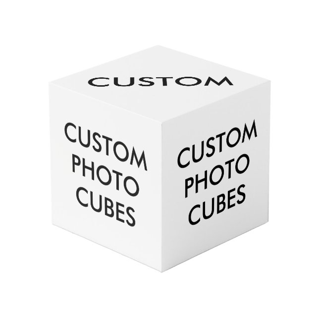 Custom Personalised Photo Cube Blank Template (Front Angled)