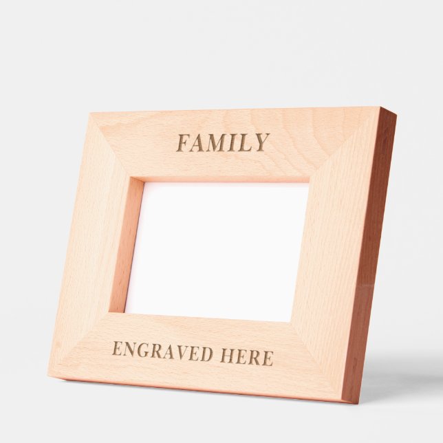 Custom Personalised Photo Family Etched Frames (Left)