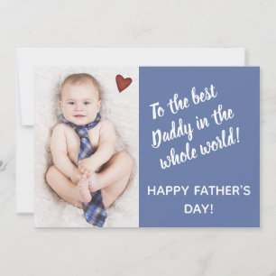 Custom Personalised Photo Father's Day Holiday Card