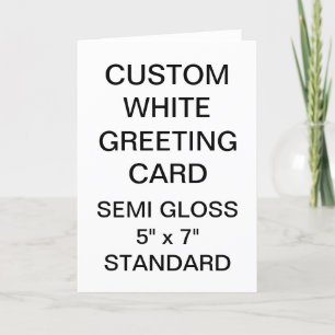 Custom Personalised Photo Glossy Greeting Card