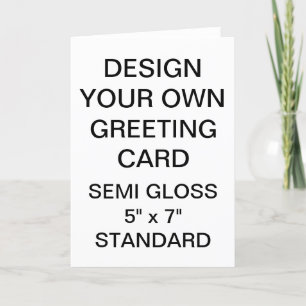 Custom Personalised Photo Glossy Greeting Card