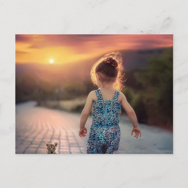 Custom Personalised Photo  Holiday Postcard (Front)