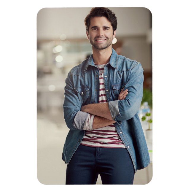 Custom Personalised Photo Magnet (Vertical)