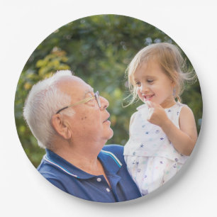 Custom Personalised Photo  Paper Plate