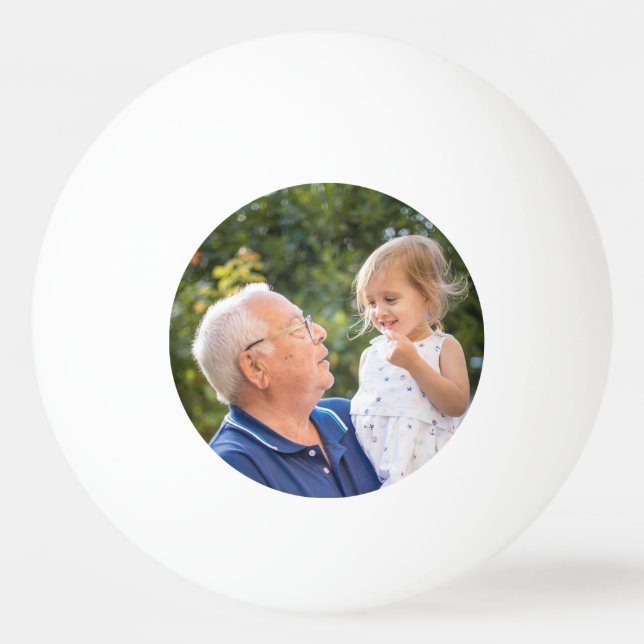 Custom Personalised Photo  Ping Pong Ball (Front)