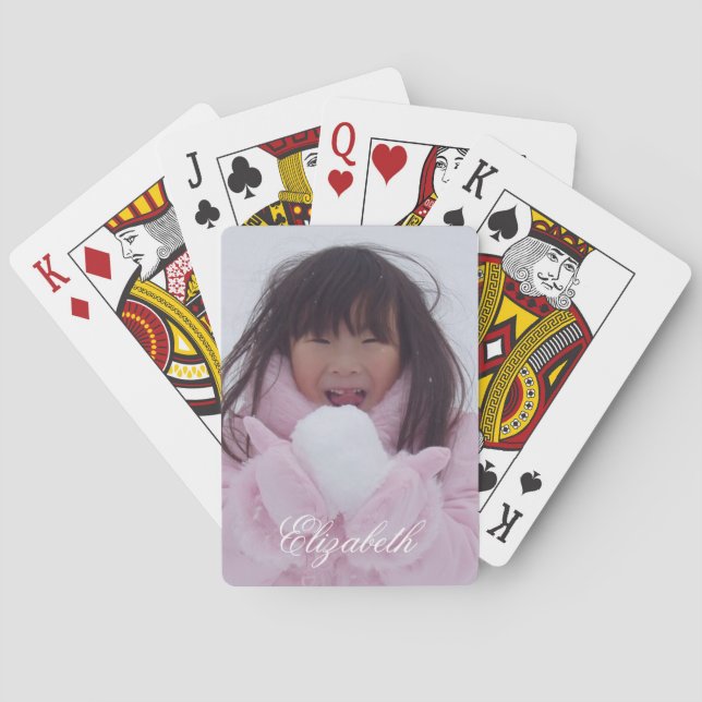 Custom Personalised Photo Playing Cards (Back)