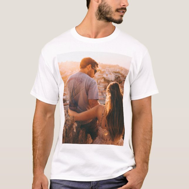 Custom personalised photo print T-Shirt (Front)