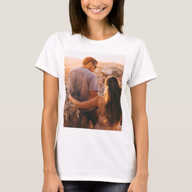 Custom personalised photo print T-Shirt (Front)