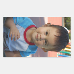Custom Personalised Photo Rectangular Sticker