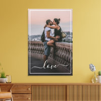 Custom Personalised Photo Simple Love Quote Text