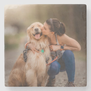Custom Personalised Photo  Stone Coaster