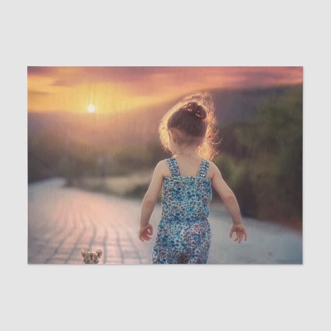 Custom Personalised Photo  Tissue Paper (Front)