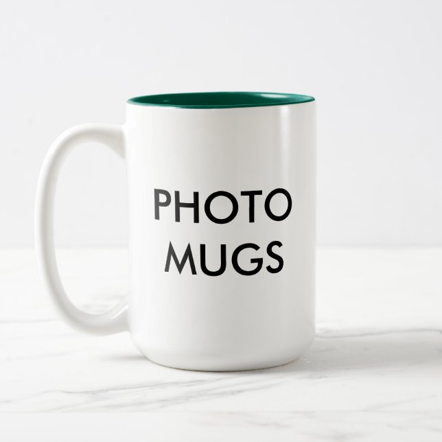 Custom Personalised Photo Two-Tone Mug Blank (Left)