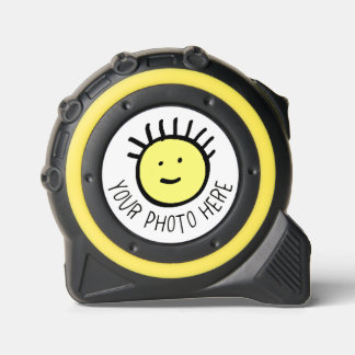 Custom Personalised PHOTO Yellow Tape Measure 1
